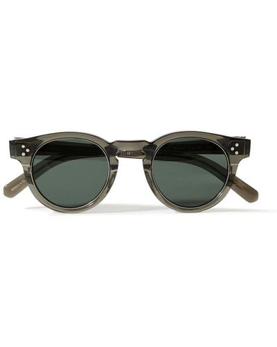 Mr. Leight Marmont Ii Round-frame Acetate Sunglasses - Green