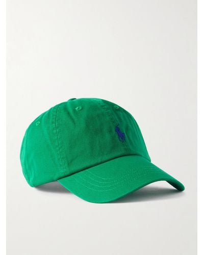 Polo Ralph Lauren Logo-embroidered Cotton-twill Baseball Cap - Green