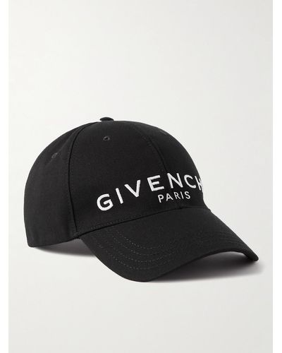 Givenchy Berretto da baseball in twill di misto cotone con logo ricamato - Nero