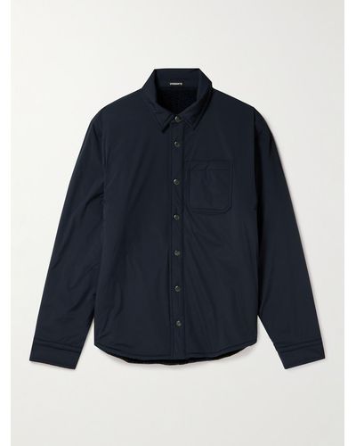 James Perse Fleece-lined Shell Overshirt - Blue