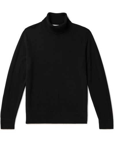 MR P. Cashmere Rollneck Sweater - Black