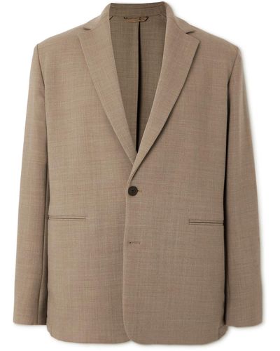 NN07 Timo 1684 Unstructured Twill Suit Jacket - Brown