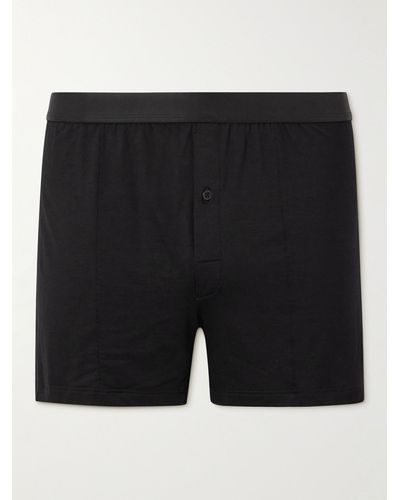 CDLP Stretch-tm Lyocell Boxer Shorts - Black