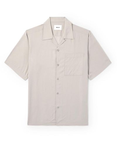 NN07 Julio 5731 Convertible-collar Tm Lyocell-ripstop Shirt - White