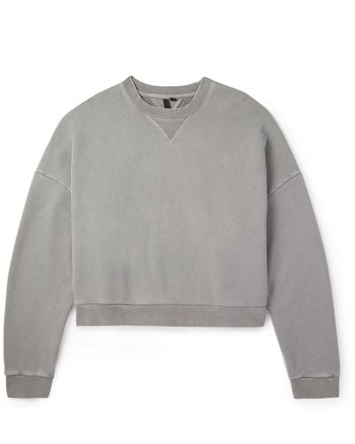 Entire studios Enzyme-washed Cotton-jersey Sweatshirt - Gray