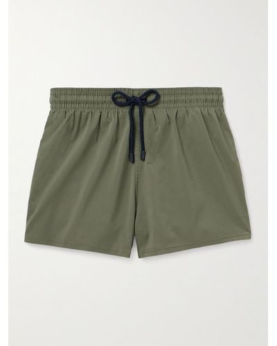 Vilebrequin Man Slim-fit Short-length Recycled Swim Shorts - Green