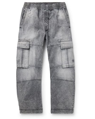 Givenchy Straight-leg Paneled Cargo Pants - Gray