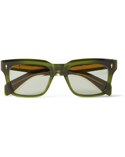 Jacques Marie Mage Torino D-frame Acetate Sunglasses - Green