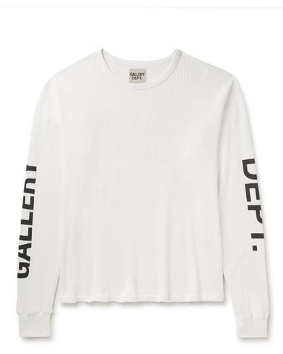 GALLERY DEPT. Logo-print Cotton-jersey Sweatshirt - White