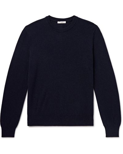 The Row Benji Cashmere Sweater - Blue