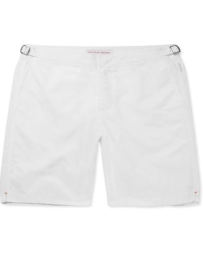 Orlebar Brown Dane Long-length Swim Shorts - White
