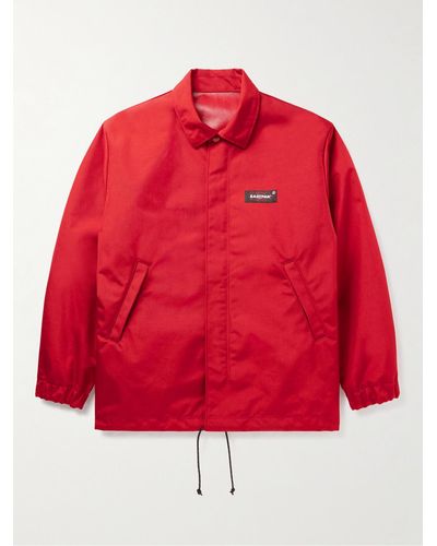 Undercover Eastpak Logo-appliquéd Nylon Blouson Jacket - Red