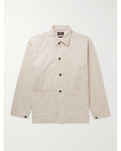Beams Plus Cotton-canvas Chore Jacket - Natural