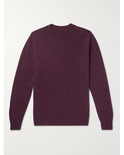 Anderson & Sheppard Shetland Wool Sweater - Purple