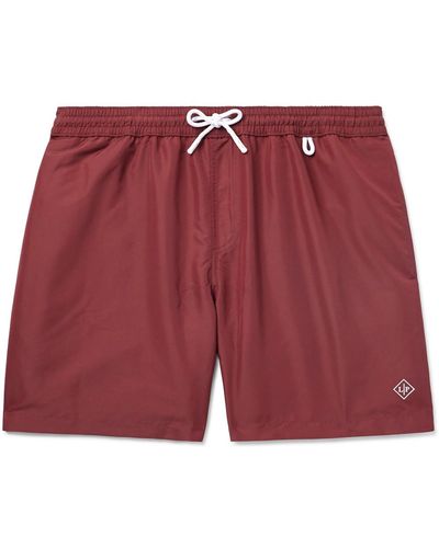 Loro Piana Bay Straight-leg Mid-length Swim Shorts - Red