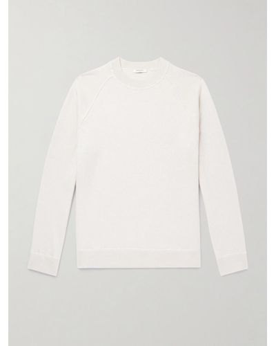 Boglioli Cotton And Cashmere-blend Sweater - White