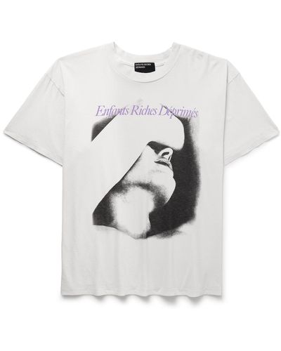 Enfants Riches Deprimes Chained To A Cloud Printed Cotton-jersey T-shirt - White