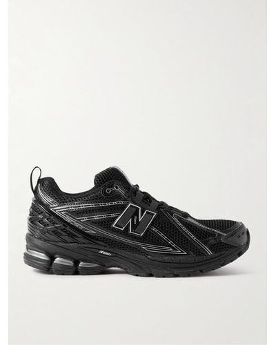 New Balance M1906 Rubber-trimmed Mesh And Faux Leather Trainers - Black