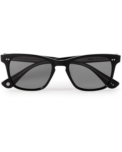 Garrett Leight Torrey Square-frame Acetate Sunglasses - Black