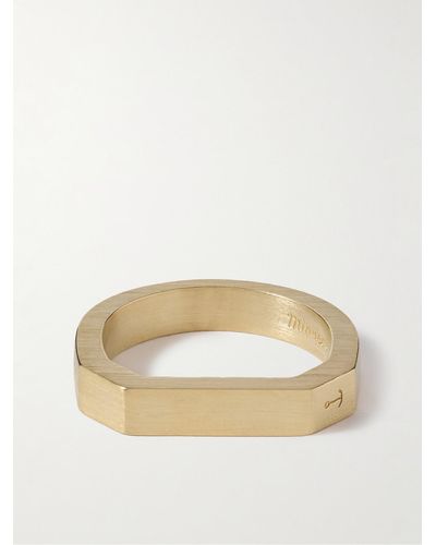 Miansai Hex Gold-plated Ring - Natural