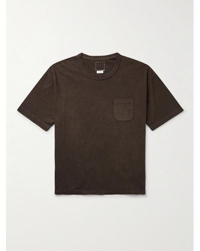Visvim Amplus T-Shirt aus Baumwoll-Jersey - Braun