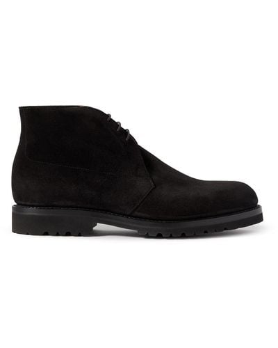 George Cleverley Nathan Suede Chukka Boots - Black