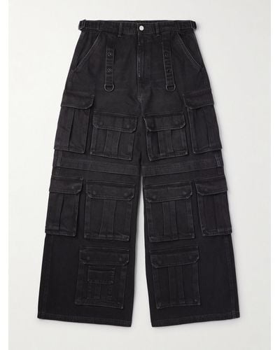 Vetements Wide-leg Cargo Jeans - Blue