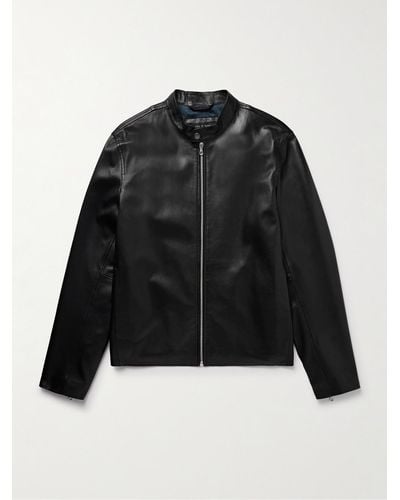Rag & Bone Café Racer Leather Jacket - Black