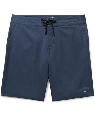 Outerknown Apex Long-length Recycled Swim Shorts - Blue