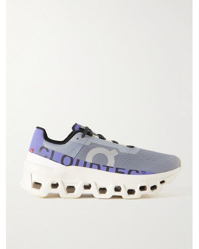 On Shoes Cloudmster Rubber-trimmed Mesh Running Trainers - Blue