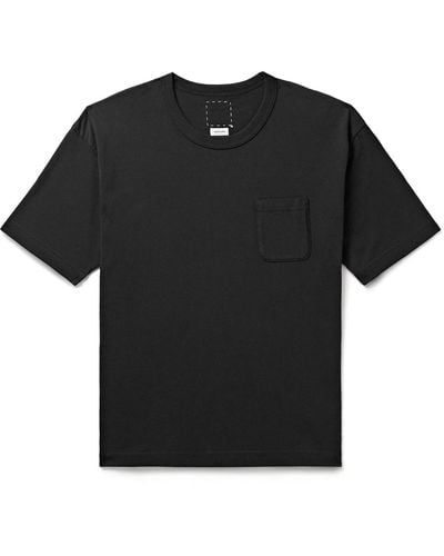 Visvim Jumbo Sea Island Cotton-jersey T-shirt - Black