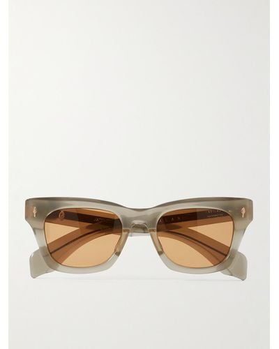 Jacques Marie Mage Dealan Square-frame Acetate Sunglasses - Grey