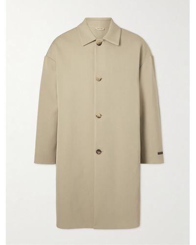 Fear Of God Eternal Wool And Cotton-blend Twill Coat - Natural