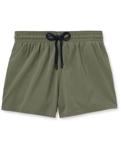 Vilebrequin Man Slim-fit Short-length Recycled Swim Shorts - Green