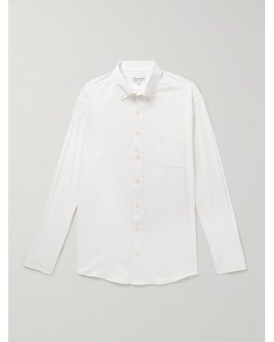 Peter Millar Collins Button-down Collar Oxford Shirt - White