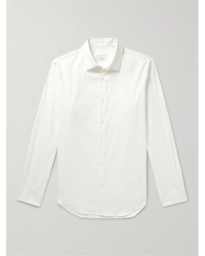 Club Monaco Luxe Cotton-twill Shirt - White
