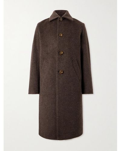 Séfr Wool-blend Coat - Brown