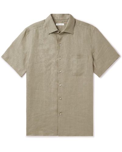 Loro Piana Arizona Linen Shirt - Gray