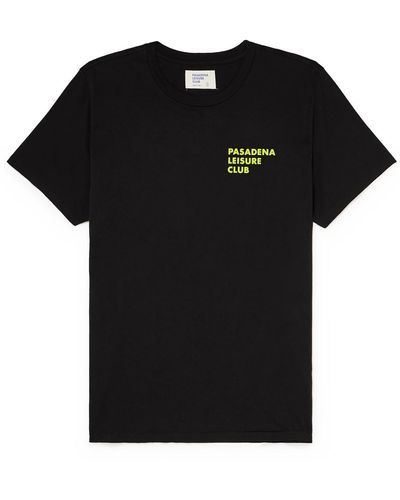 Pasadena Leisure Club Logo-print Cotton-jersey T-shirt - Black