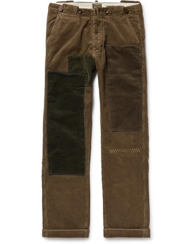 Levi's 1920s Patchwork Cotton-corduroy Pants - Green