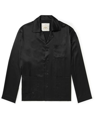 GALLERY DEPT. Silk Pajama Shirt - Black
