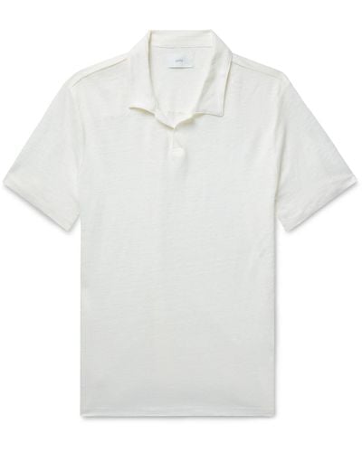 Onia Linen Polo Shirt - White
