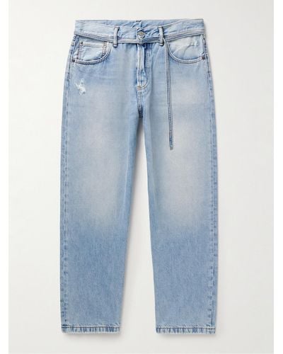 Acne Studios 1991 Wide-leg Belted Organic Jeans - Blue