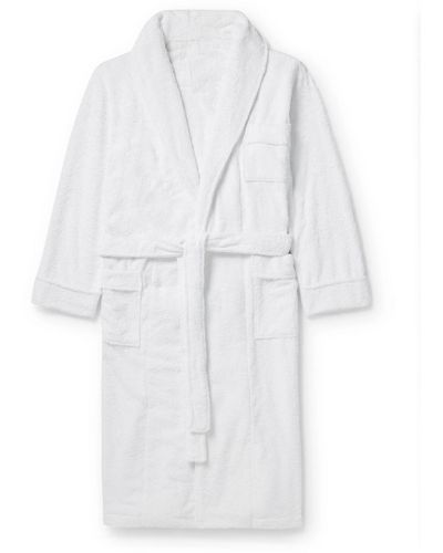Anderson & Sheppard Cotton-terry Robe - White