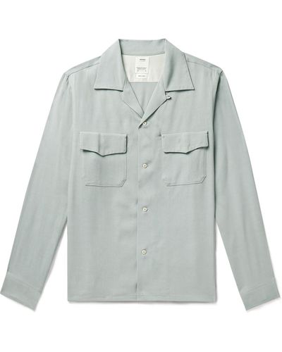 Visvim Keesey Convertible-collar Woven Shirt - Gray