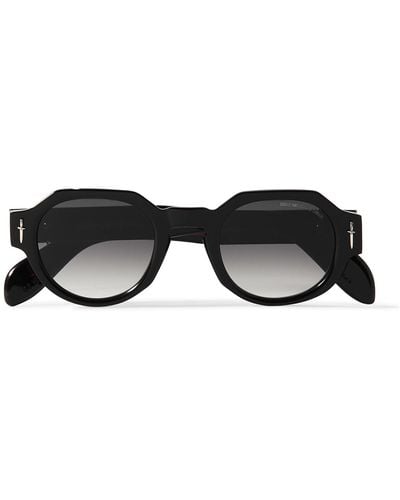 Cutler and Gross The Great Frog Round-frame Acetate Sunglasses - Black