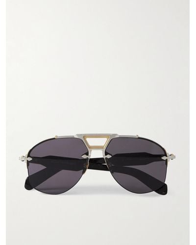 Jacques Marie Mage Alta Aviator-style Silver - Black