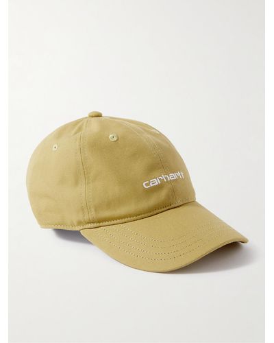 Carhartt Logo-embroidered Cotton-canvas Baseball Cap - Natural