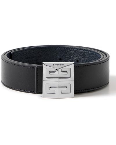 Givenchy 4g 4cm Reversible Leather Belt - Black