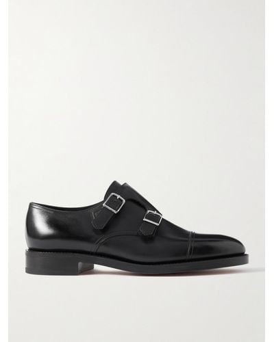 John Lobb William Leather Monk-strap Shoes - Black